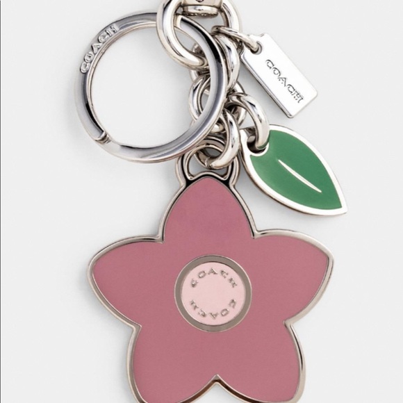 New Coach Flat Wildflower bag charm - Picture 2 of 2